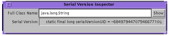 serialver, Serial Version Inspector program