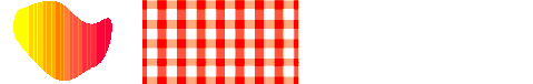 This graphic shows two shapes, the first is irregular and fille with a gradient, the second is a rectangle and filled with a plaid texture